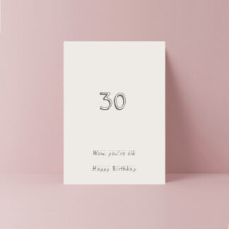 Birthday Age Cards